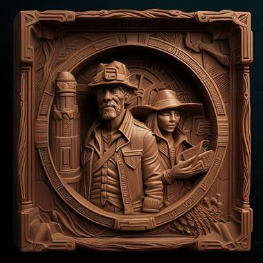 3D model Indiana Jones and the Fate of Atlantis game (STL)